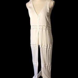 Beach coverup by Maurice, white, sz Lg/xlg